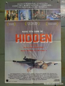 Cinéma: ODC B104 HIDDEN KYLE MACLACHLAN MICHAEL NOURI JACK SHOLDER POSTER ORIGINAL 70X100 ESTRENO